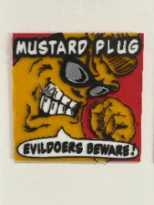 Mustard Plug - ska band 3D "Evil Doers Beware" logo