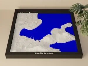 Urca, Rio de Janeiro, Brazil - 3D Miniature