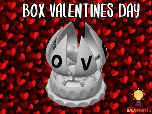 Valentines Day Blooming Flower Gift Box- LOVE Text