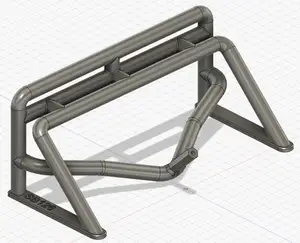 MN90 - D90 Rear Roll Bar with Tire Carrier