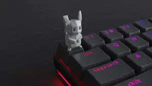 Keycap low poly Pikachu
