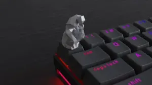 Keycap Lowest Poly Thinker
