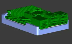 Raspberry Pi Bumper Case in TPU with Easy to Remove Supports