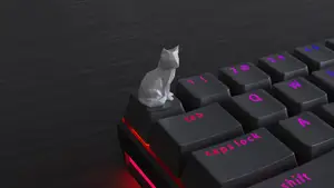 Keycap Low Poly Cat