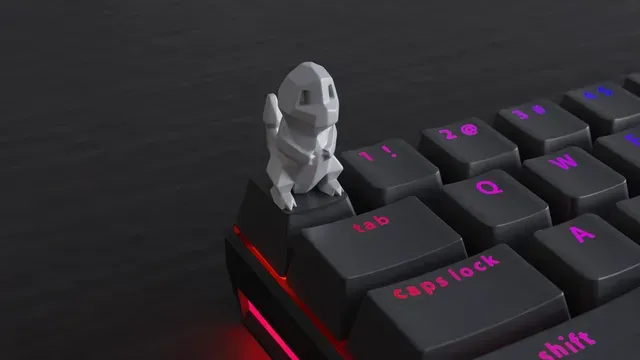 Keycap Low Poly Charmander