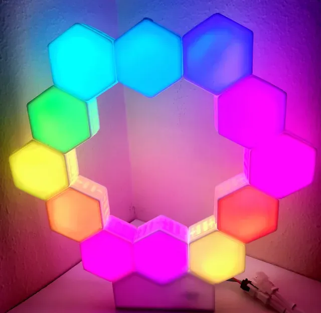 Baby Neopixel Nanoleafs (No Screws, No supports!) — Фото 9 из 13