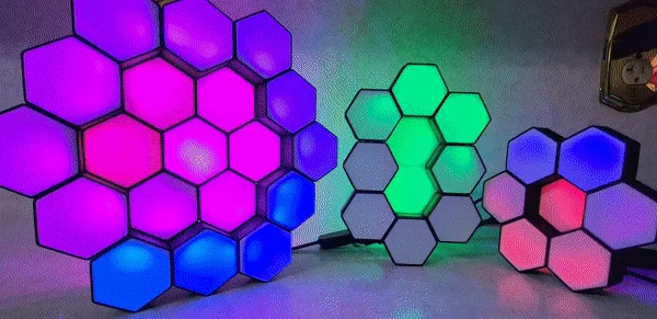 Baby Neopixel Nanoleafs (No Screws, No supports!) — Фото 2 из 13