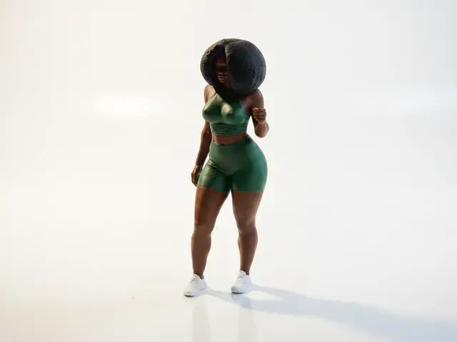 Athletic Woman Figurine Fitness Sports 3D Printable