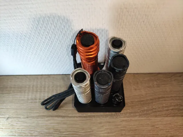 Gridfinity boxes for flashlights (CONVOY, ...), bottles, glue sticks, ... (parametric) — Image 5 of 14