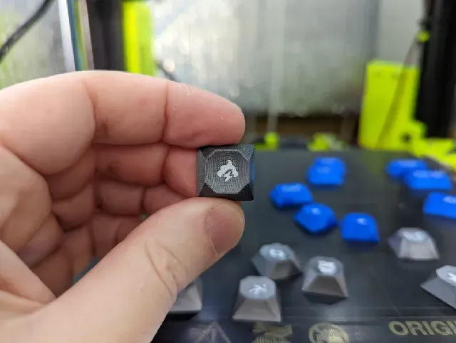 Complete Cherry MX stem keycap set optimized for 3D printing (GEM profile, multi-material) — Image 5 of 16