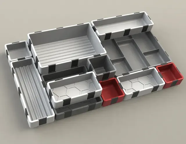 Catch-All Trays / Desk organizer - stackable remix — Image 2 of 5