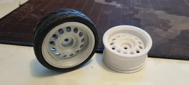DEEP DISH STEEL RC WHEEL RIM 1:10 SCALE 52 X 26 12 MM HEX STEELIE SPARE TAMIYA TT 02RADIO CONTROLLED CAR