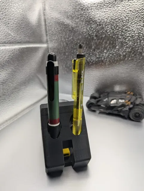 M5Stack Dial Angled Desk Stand with Pen Holder & USB-C Cable Channel — Image 4 of 4