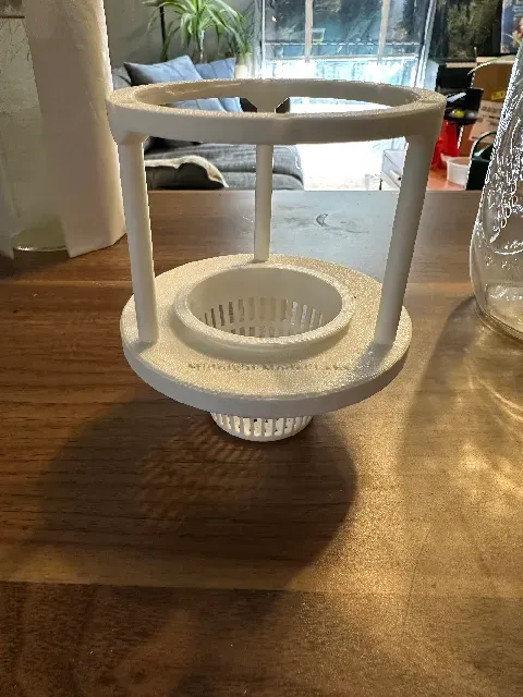 Hydroponic Planter for 32oz mason jar with cage. — Image 5 of 6