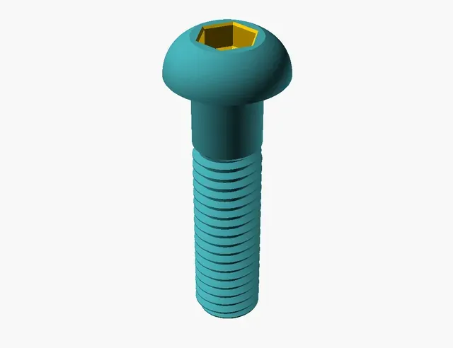 Hundreds of Metric Dome V2 Bolt Screws M2 up to M64 (easy print) — Фото 2 из 4