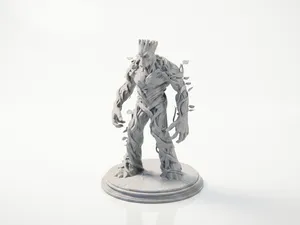 Swamp Thing Groot Figurine Marvel 3D Printable