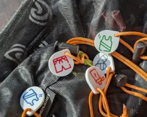 Gym Bag Organiser Tags (Multi-Material)