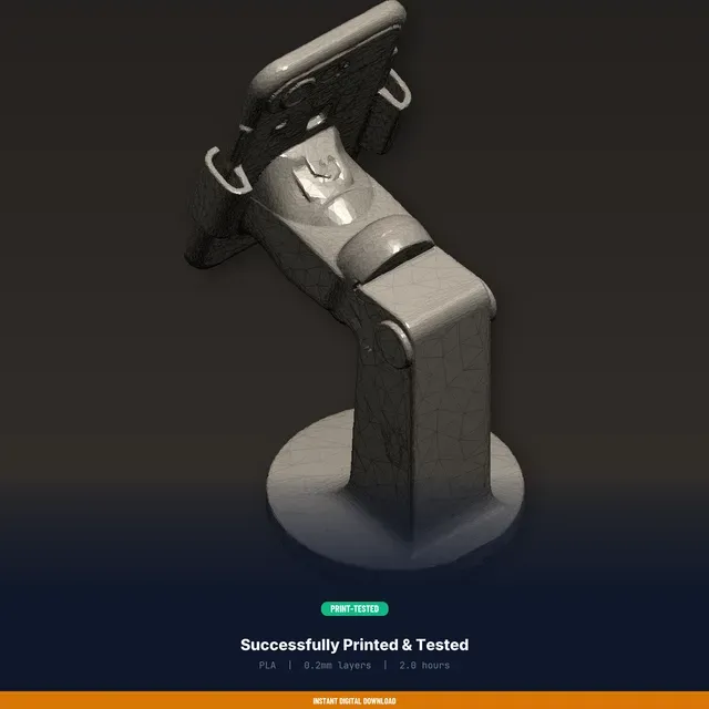 Cup Holder Phone Mount Adapter, Fits Standard Cup Holder, - 3D Printable STL File — Фото 8 из 10