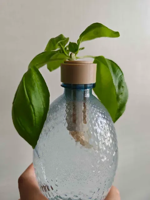 PET Bottle Hydroponics Kit — Net Pot + Snap Caps for 28 mm & 38 mm Bottles (Kratky)