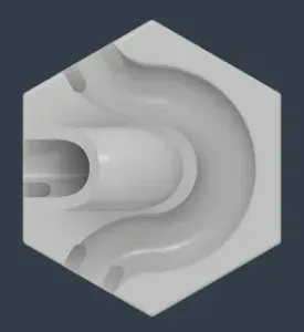 Marble long corner and hole tile - Gravitrax compatible