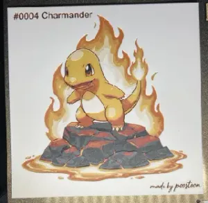 Charmander Hueforge 20x20 cm Poster