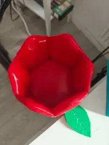Tulip Cup Holder — clamp-on flower drink holder for your desk