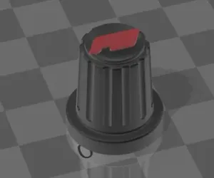 F3 Logo Knob