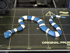 Striped snake (multi-material remix)