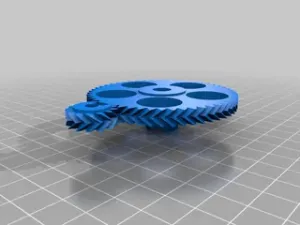 2 My Customized Parametric Herringbone Gear Set for Stepper Extruders