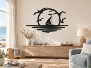 WallArt - Sea Ship Birds