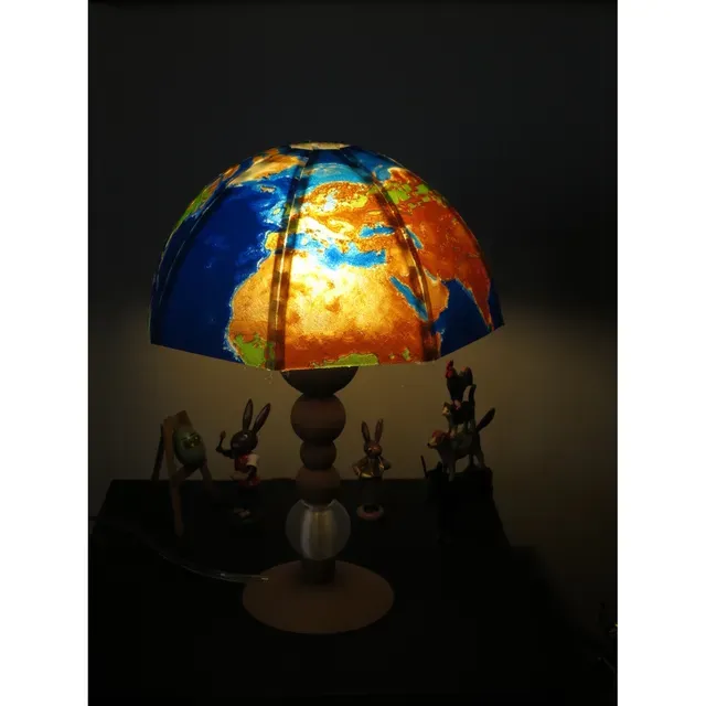 Northern hemisphere of Tellus Lamp