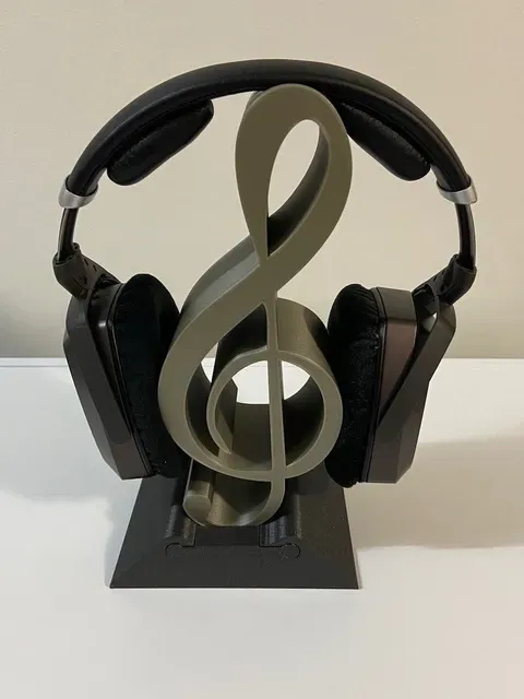Headphone Stand Treble Clef