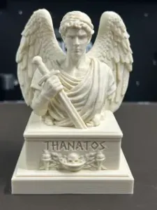 Thanatos Bust – Winged Greek God of Death Statue STL