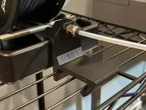 PC4-M10 Attachment to MMU Spool Tray that Clips onto Home Depot HDX Three Wire Shelf Standing Unit