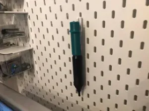 IKEA Skadis desoldering pump holder