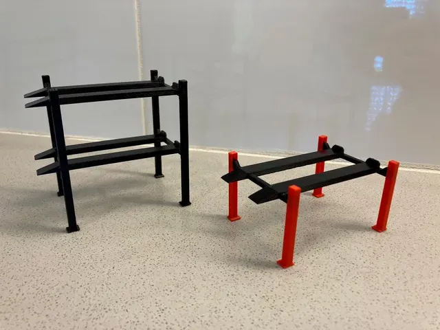 Hot Wheels Diecast 1:64 Scale 4-Post Car Lift Display (No glue) — Фото 5 из 12