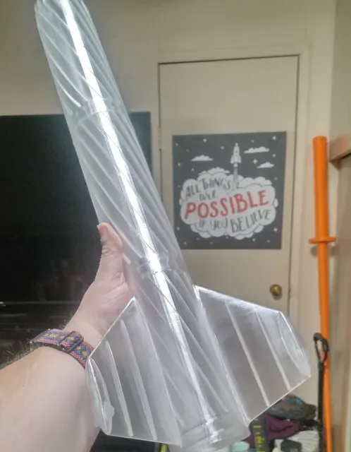 99% 3D Printed Mid to Hi Power Model Rocket - Engineered structural integrity in complex Vase mode! — Фото 3 из 4