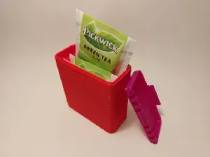Tea bags travel box