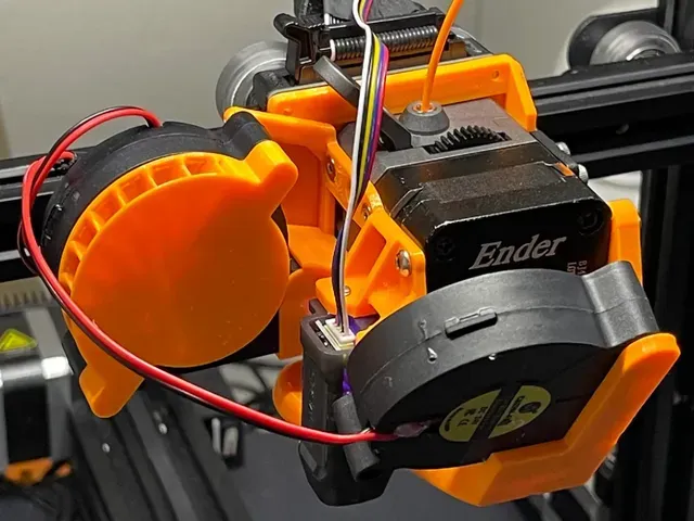 Ultimate 5015 Hot End Fan Upgrade for Ender 3 S1 (Pro) + Sprite Extruder