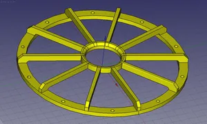 6.5" pin wheel speaker grill