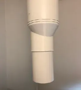 Ventilation 100mm to 75mm