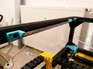 Simple LED Strip Mount with variable length for RatRig VCore 3 Pro (Enclosure) / 3030 Extrusion
