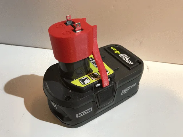 Ryobi 18V Battery Mini Clip with Lock for DIY Projects — Фото 3 из 5