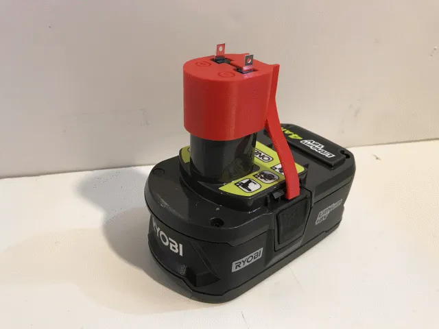 Ryobi 18V Battery Mini Clip with Lock for DIY Projects — Фото 2 из 5