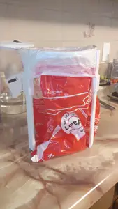 Bag holder for small bags (produce, milk, bread, etc)