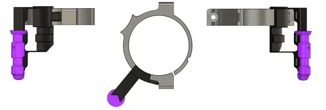 V1E LowRider 3 Pen / Drag knife / Drag Bit (RDZ Engraver) mount and adaptor — Image 6 of 6