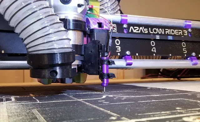 V1E LowRider 3 Pen / Drag knife / Drag Bit (RDZ Engraver) mount and adaptor — Image 2 of 6