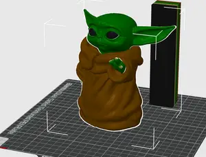 Grogu (Baby Yoda) Bambu Colour