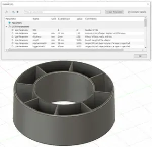 Fusion 360 Parametric Hose / Pipe Adapter