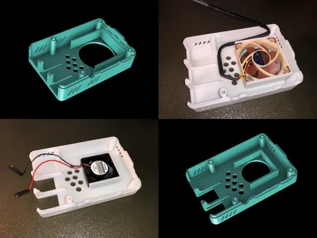 Raspberry Pi 4 Top - Screwless FAN Mount (30/40mm Noctua)